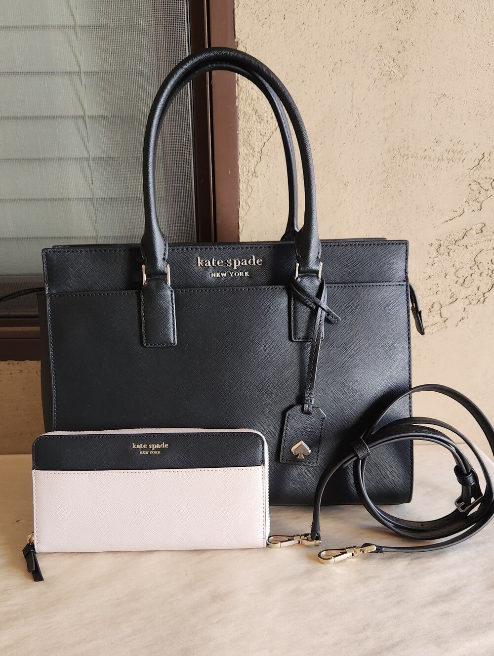Kate Spade Cameron Large SaffianoLeather Satchel + Wallet Set - Picture 3 of 16
